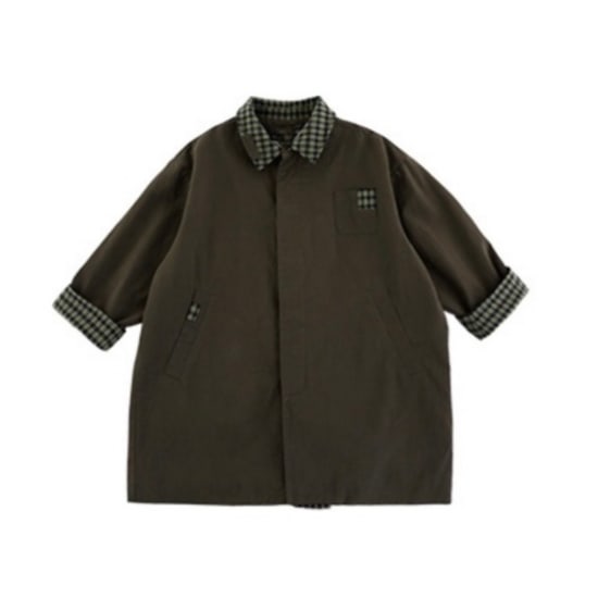 dark olive trench coat